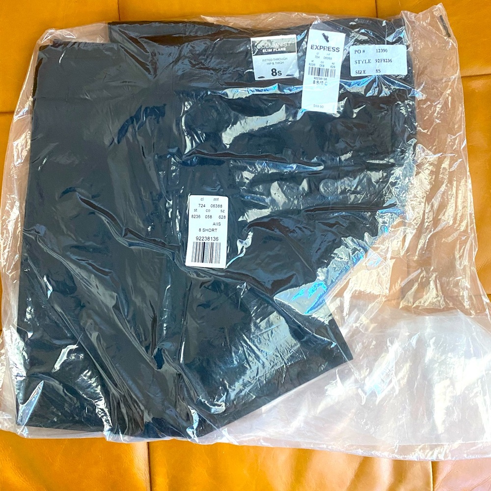 Express Columnist Slim Flare Dress Pants